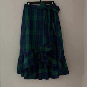 J Crew Plaid Maxi Skirt